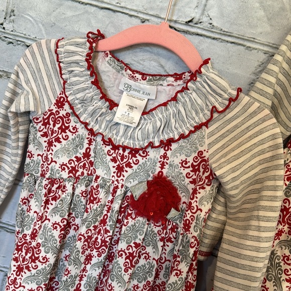 TWO dresses, twin girls, perfect for Valentine’s Day! Size 5 - Picture 2 of 5